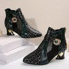 Hailey | modische Damen-Schuhe, luftiges Mesh mit Kristallverzierung.