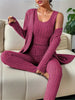 Chloe | Stilvolles 3-teiliges Set aus geripptem Strick
