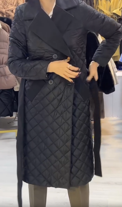 Elisabeth | Gesteppten Mantel in mittlerer Länge