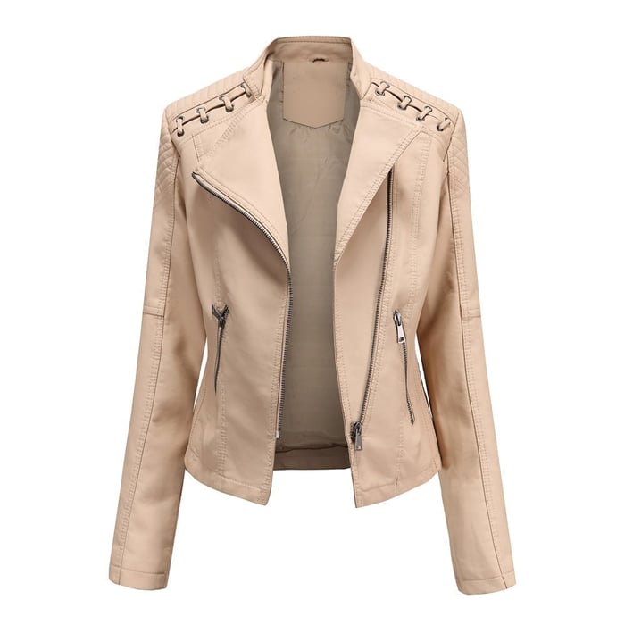 Clarisa | Gewaschene Lammfell-Lederjacke