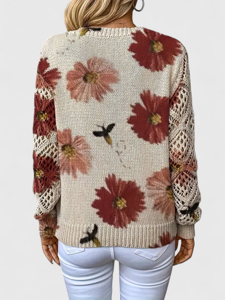 Ariella™ | Modischer Pullover mit eleganten Blütendetails