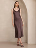 Aliya | langes ärmelloses Kleid aus reiner Seide