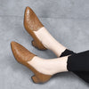 Lydia | klassische Damenschuhe aus weichem Leder mit Stickerei.