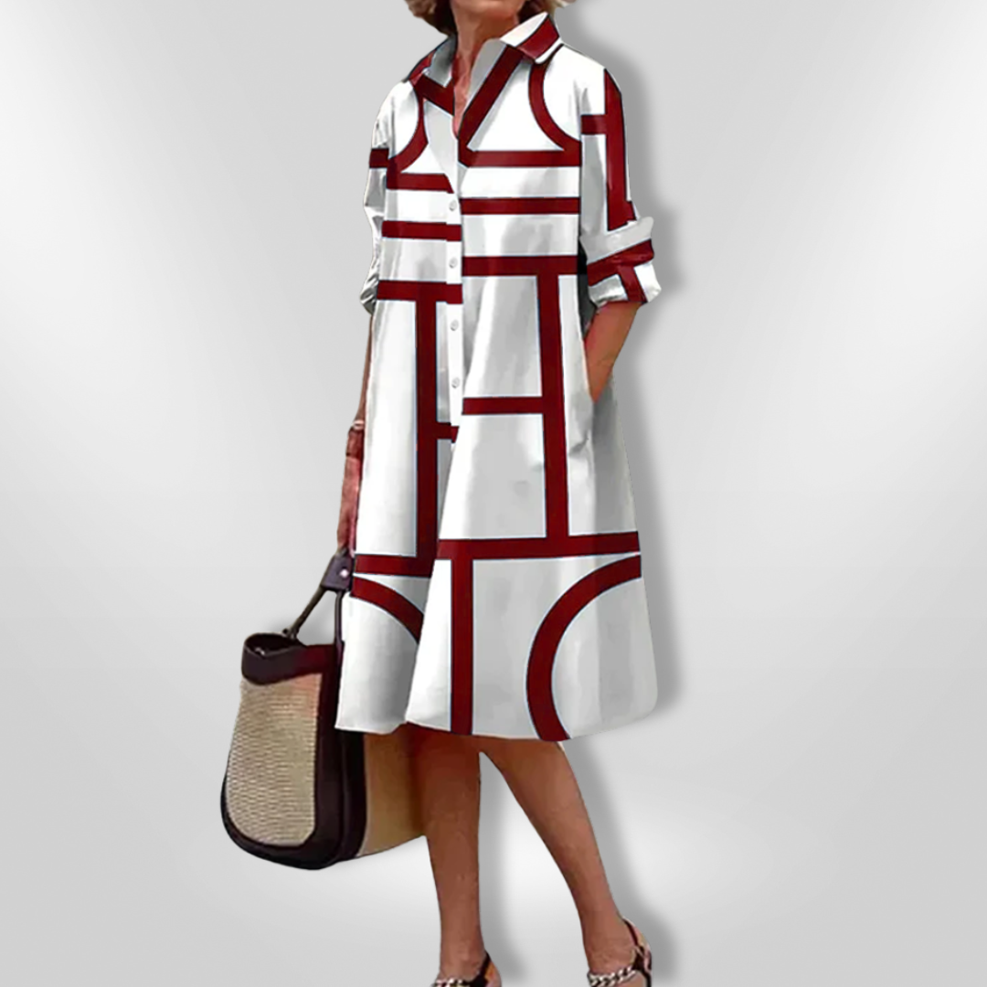 Deborah | stilvolles Kleid mit Knopfleiste