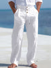 Renzo | Elastische Leinenhose im Casual-Stil