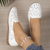Azal | Blumige perforierte Loafer
