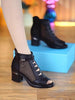 Inez | Leder-Sandalen mit mittlerem Absatz