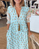 Liana | Bedrucktes Kleid mit V-Ausschnitt
