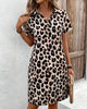 Madeline | elegantes Midikleid, trendiges Leopardenmuster.