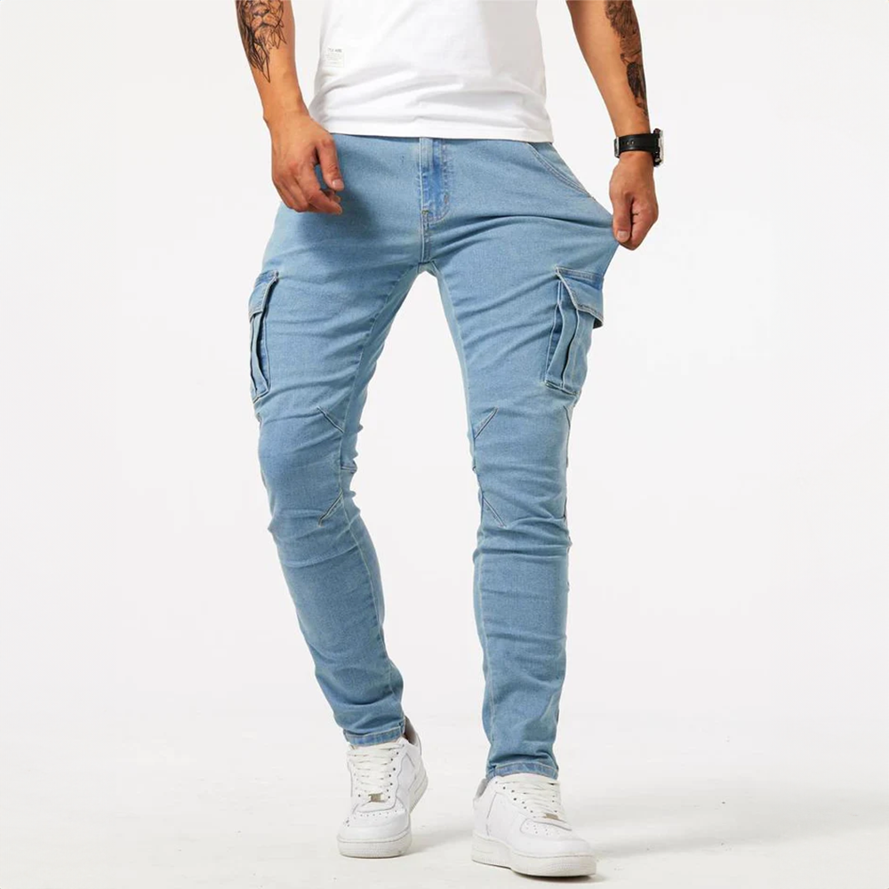 Riley™ | Dynamische Stretch-Jeans - Blau / S