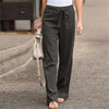 Annalize | Modische Stretchhose aus Leinenmischung