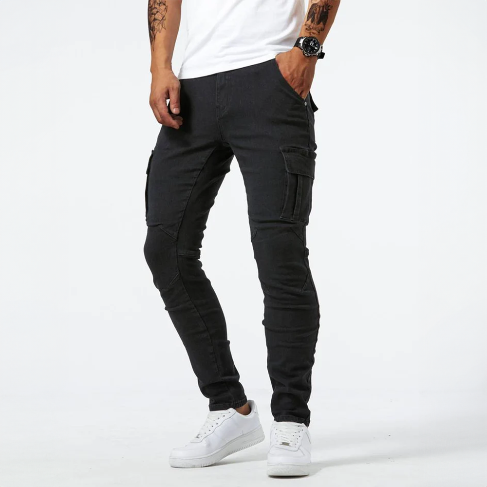 Riley™ | Dynamische Stretch-Jeans - Schwarz / S