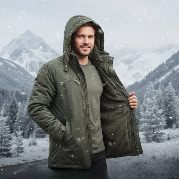 Mike | Warme Outdoor-Jacke mit Kapuze