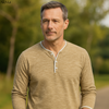 Andrew | Lange Mouw T-shirt met V-hals, stijlvol & comfortabel