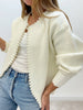 Francesca | Strickjacke für Damen, elegant & mit Perlen