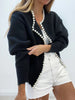 Francesca | Strickjacke für Damen, elegant & mit Perlen