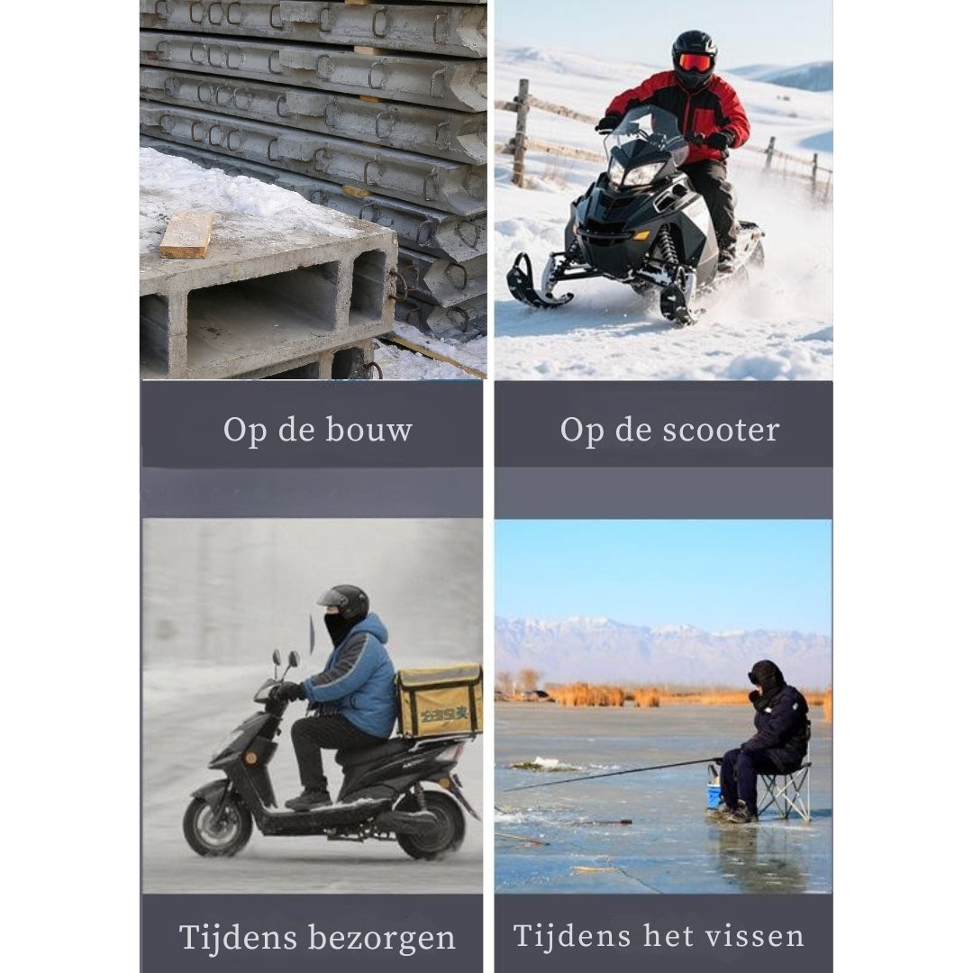 Indy | Unisex 3-in-1 Winddichte Winterhaube