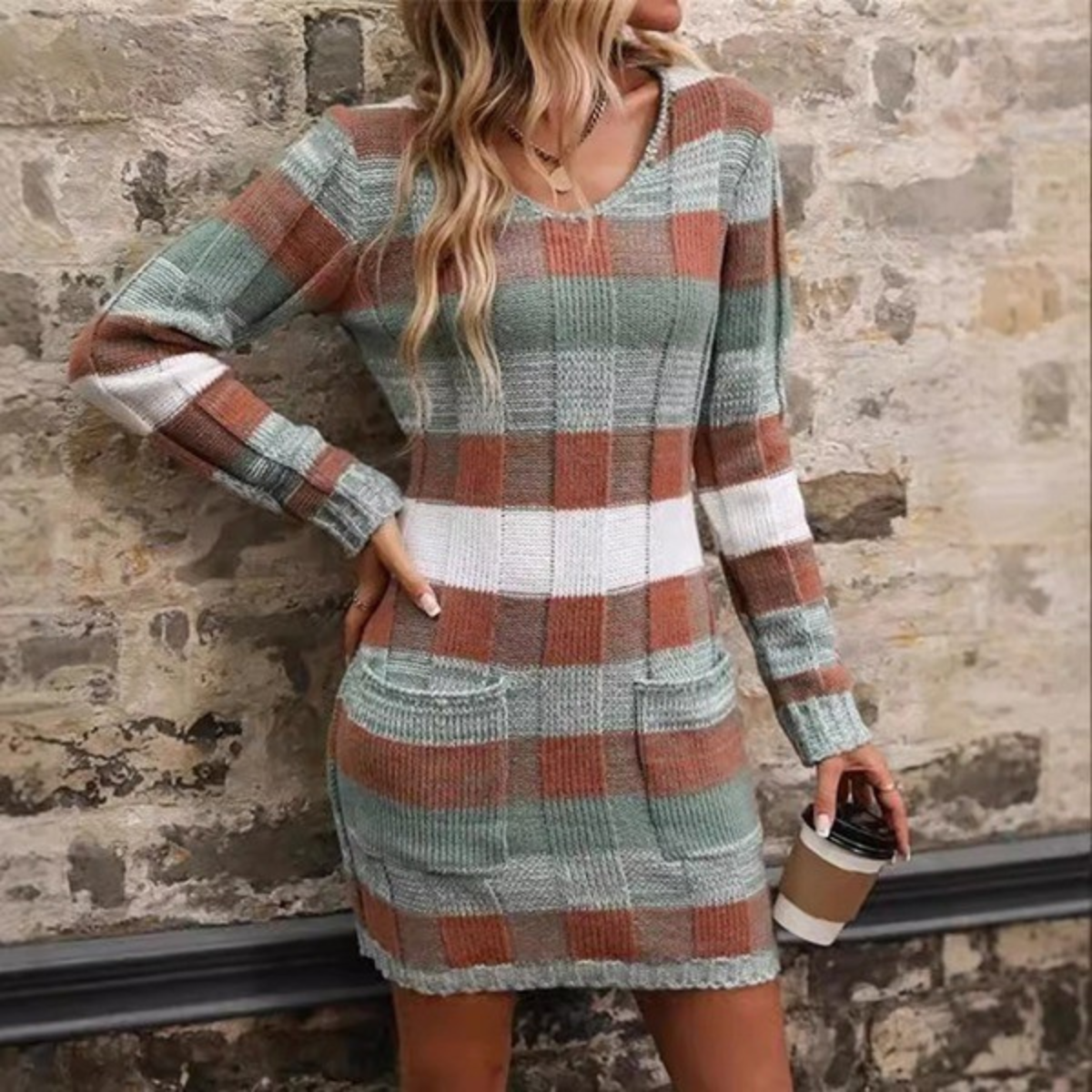 Yelina | Strickkleid mit Taschen