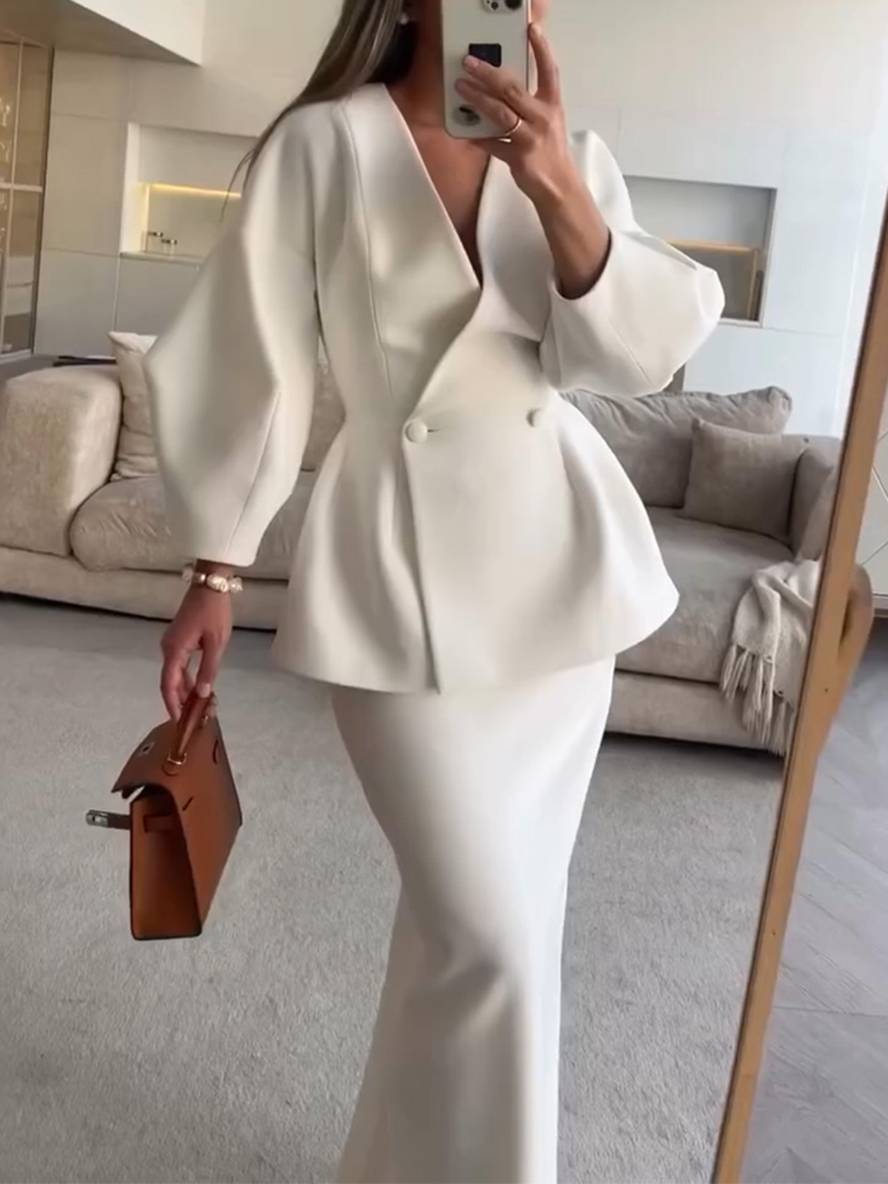 Valeria | Zweiteilige Blazer- & Rock-Set