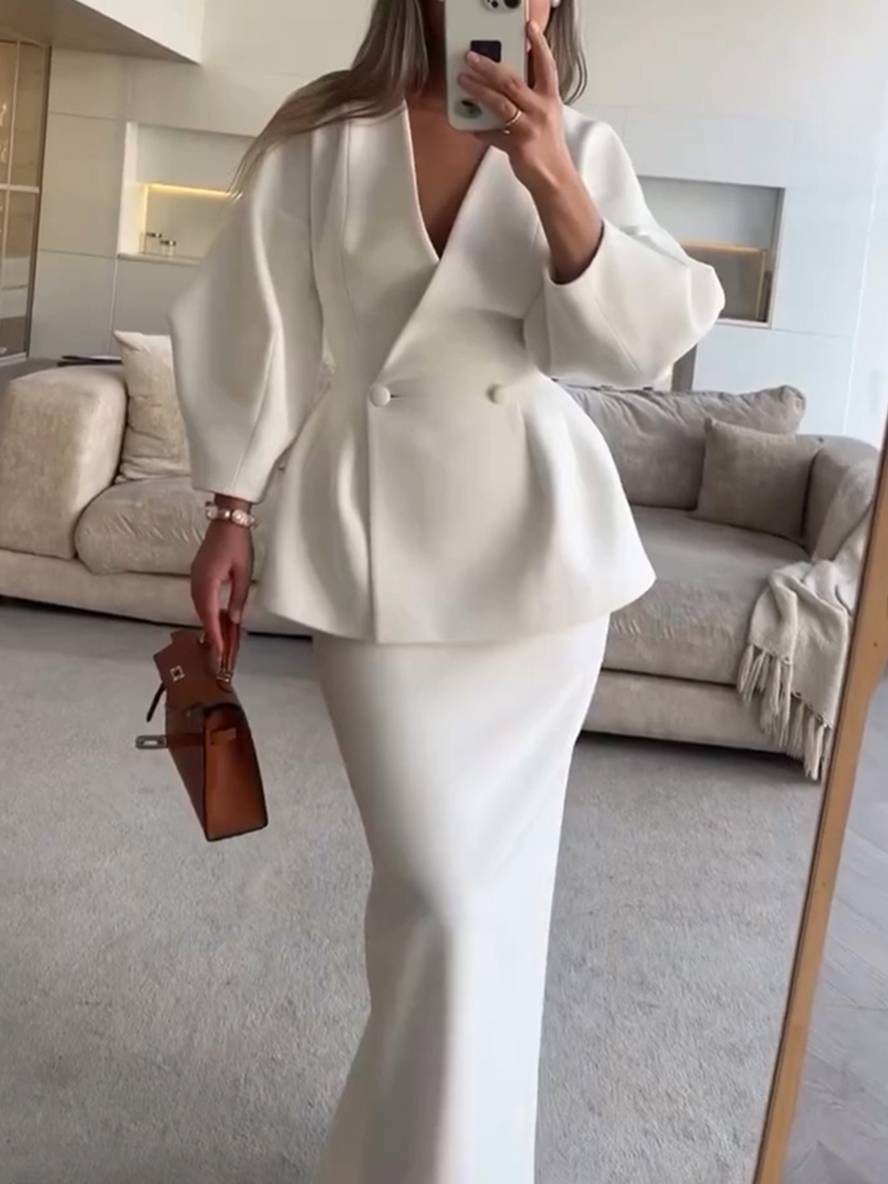 Valeria | Zweiteilige Blazer- & Rock-Set