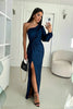 Avalon | Satin Maxikleid mit Schlitz