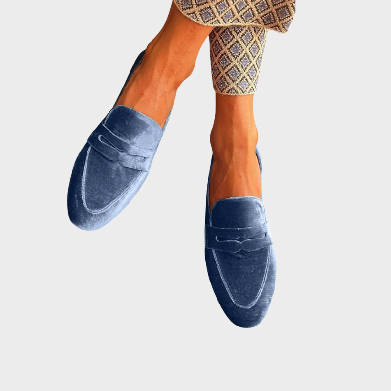 Lhenna | Samt-Loafer im Patchwork-Stil