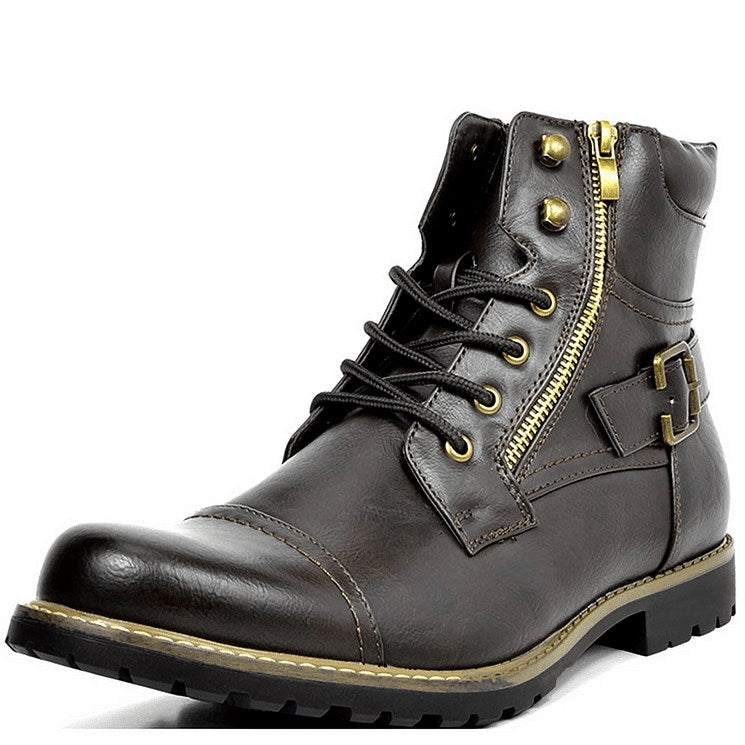 Jaxon | Braune Kampfstiefel für Männer