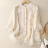 Nerry | Elegante Bluse mit zarten Stickdetails