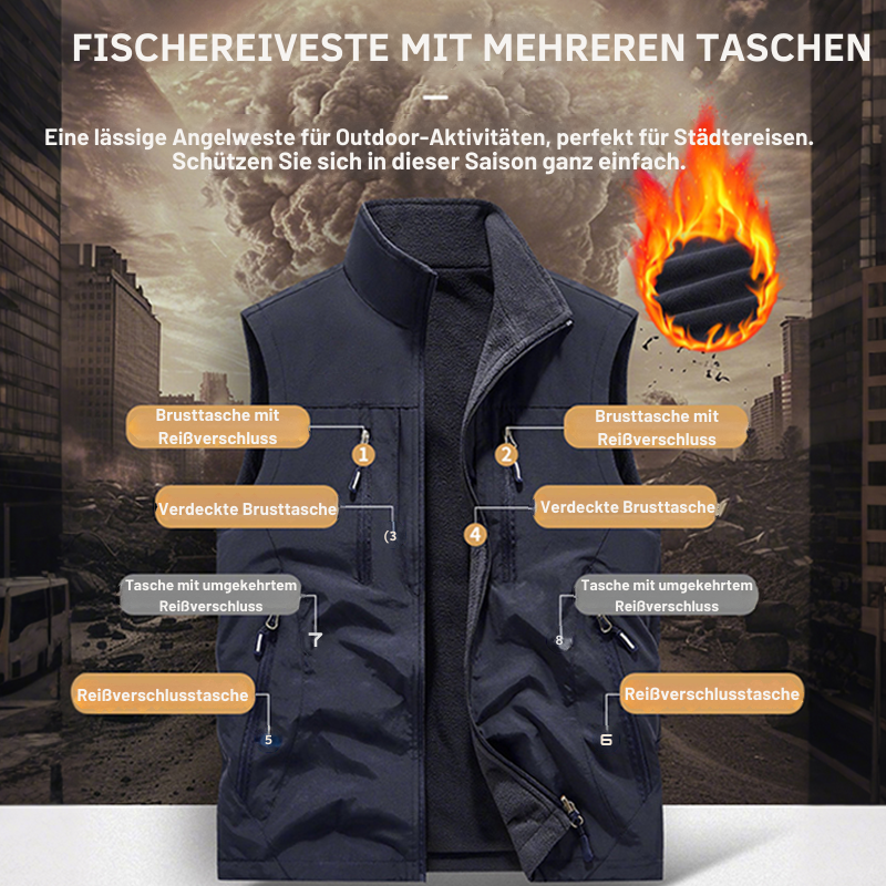Cyryll | Herren-Weste, lässiger Oversize-Look