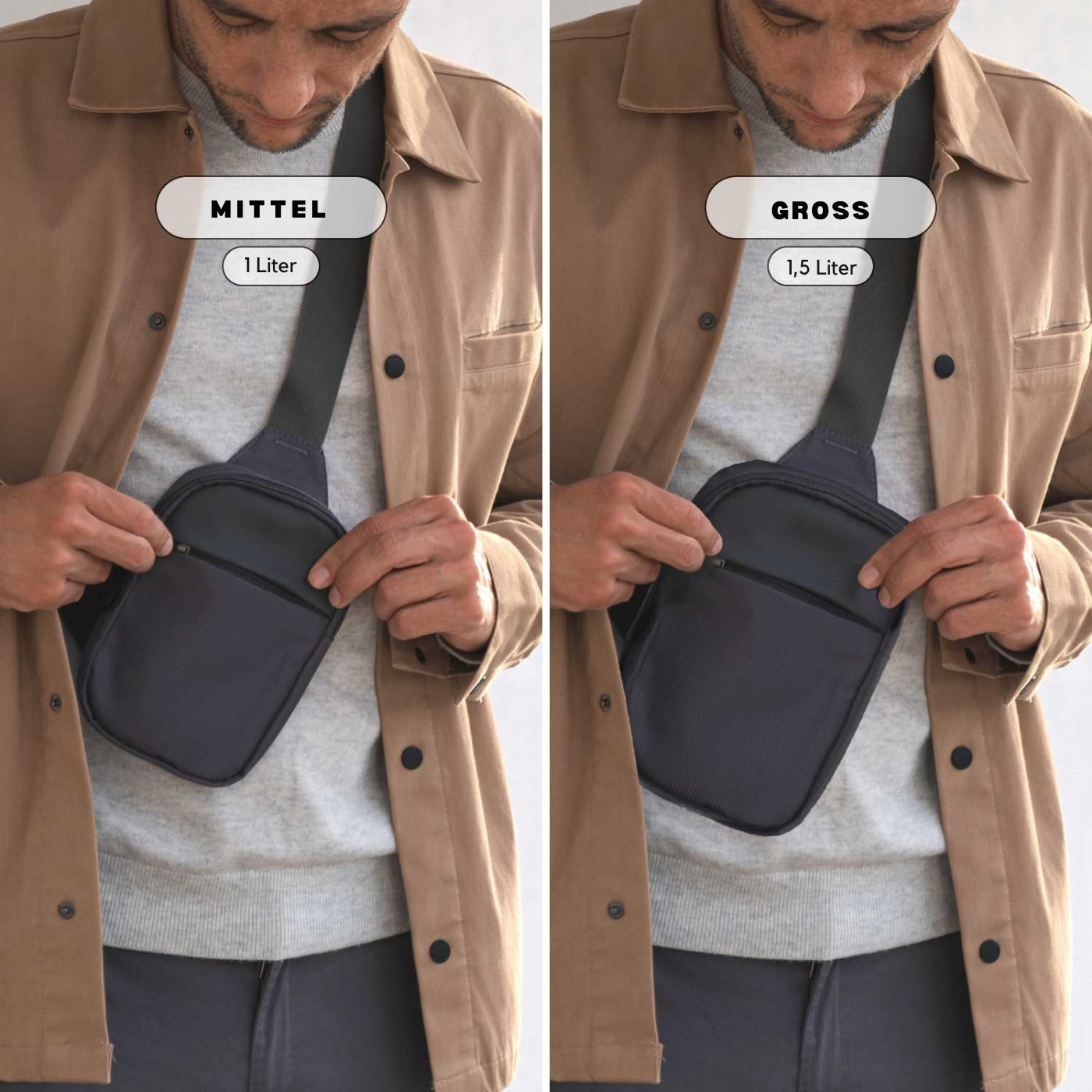 Jerimiah™ | Stylische Sling Bag für den Alltag