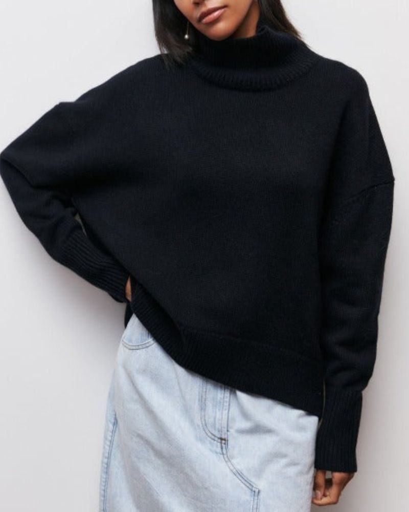 Olivia | Locker geschnittener Rollkragenpullover für Damen