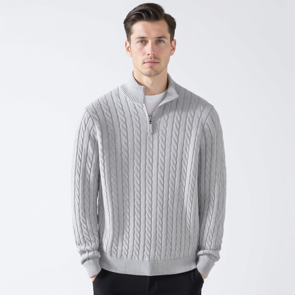 Gregory | Luxe Reißverschlusspullover