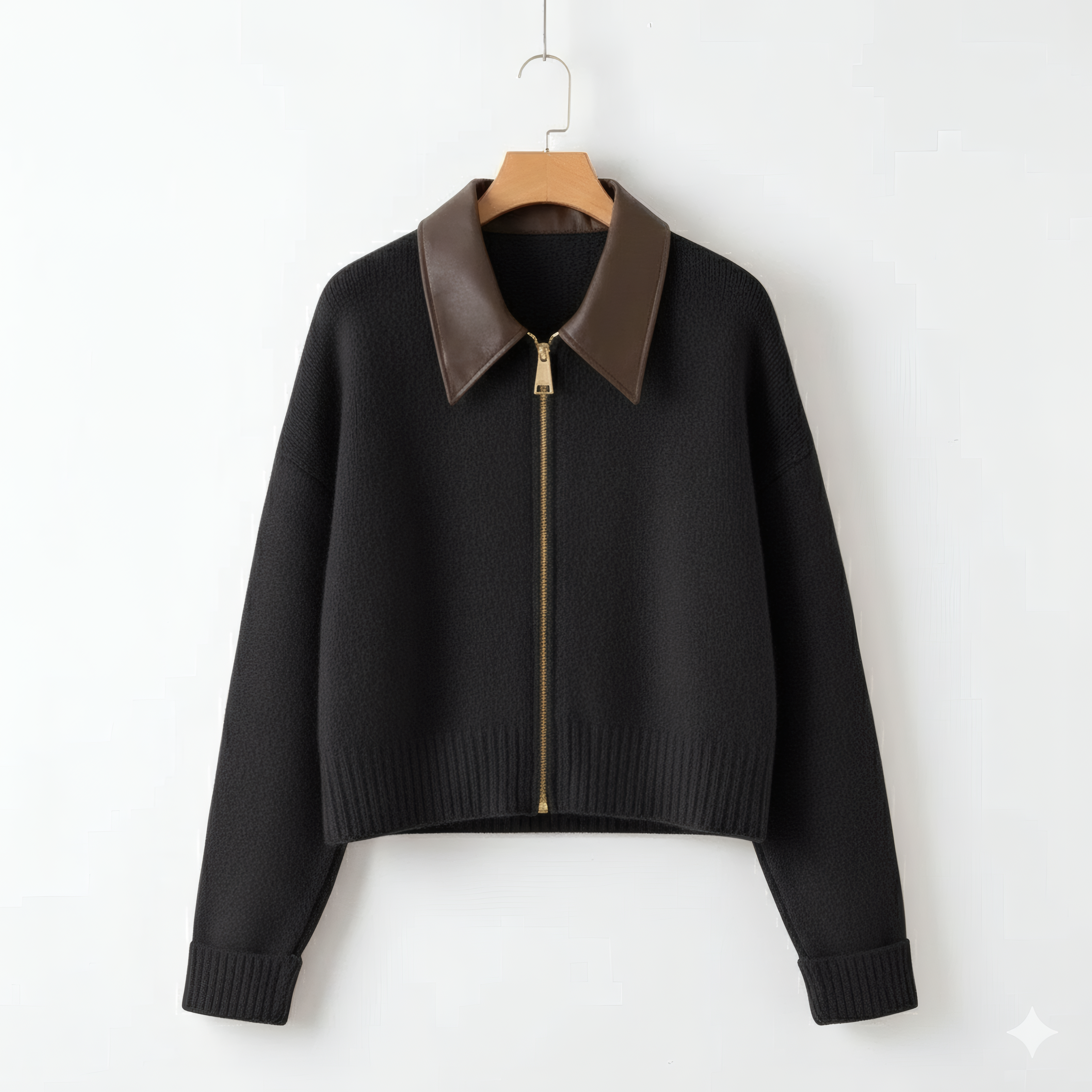 Jena | Vintage Strickjacke mit Reißverschluss