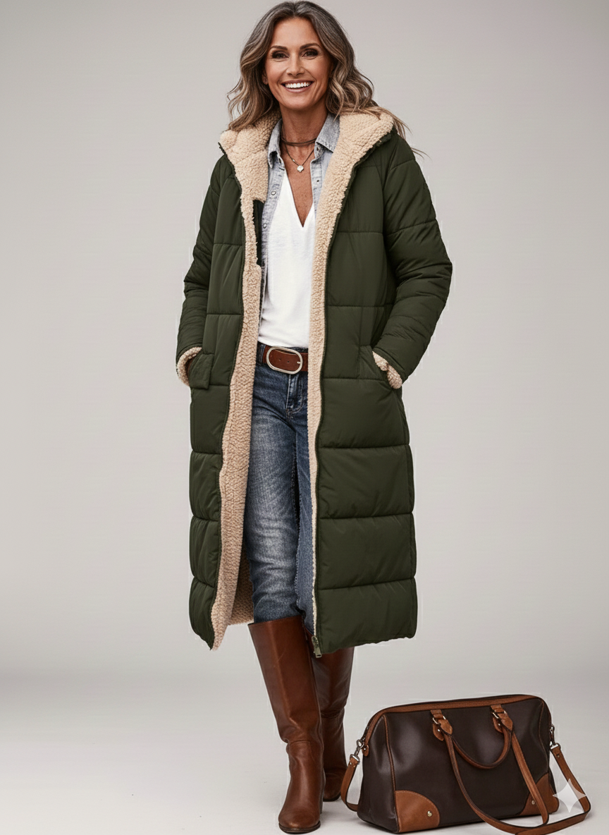 Keline | Wende-Wintermantel mit warmem Fleecefutter