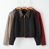 Jena | Vintage Strickjacke mit Reißverschluss