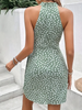 Bleu | Neckholder-Krawatten Sommerkleid
