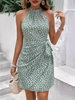 Bleu | Neckholder-Krawatten Sommerkleid