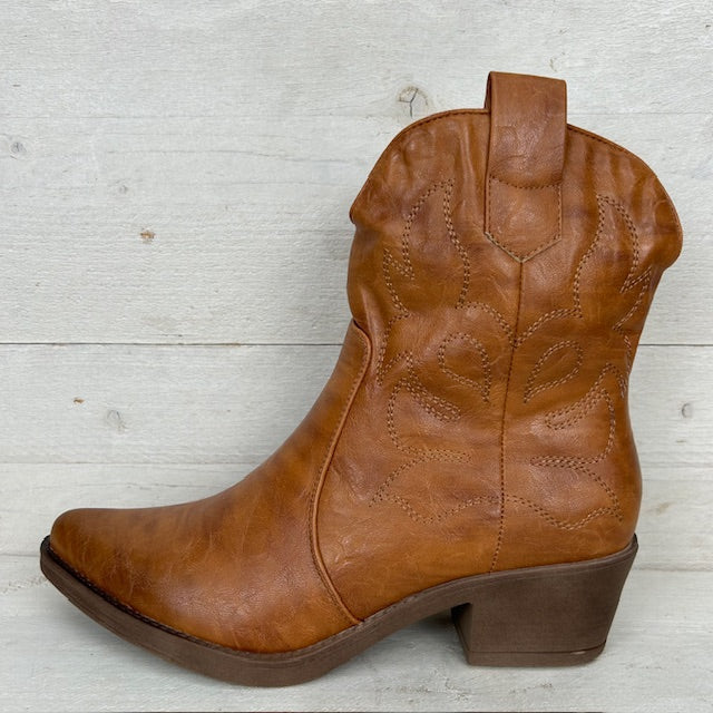 Janella | Cowboystiefeletten in Lederoptik
