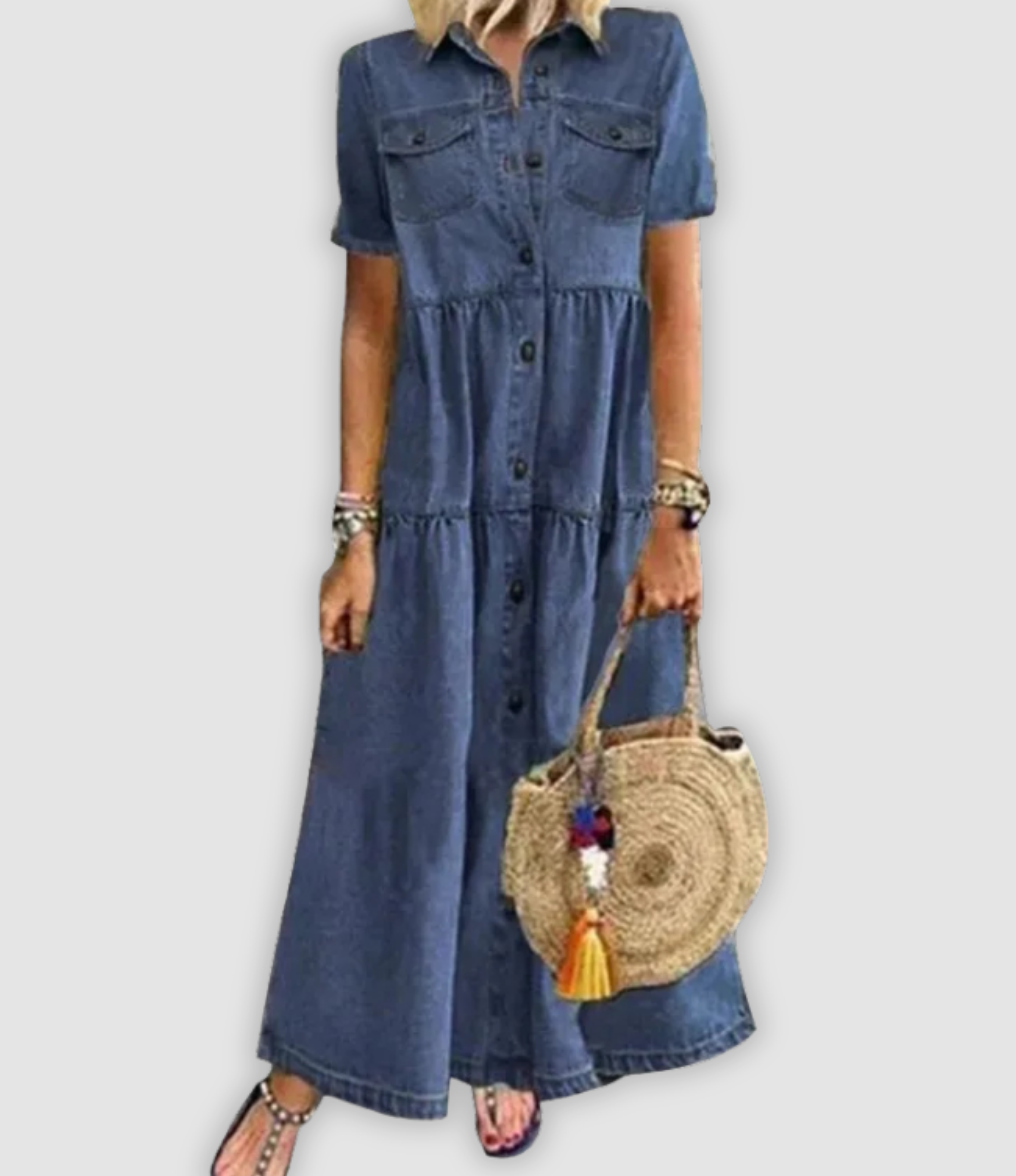 Lyla | stilvolles Jeanskleid, bequeme Passform.