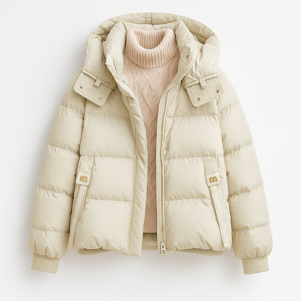 Gardiza | Stylische Damen-Pufferjacke mit Kapuze