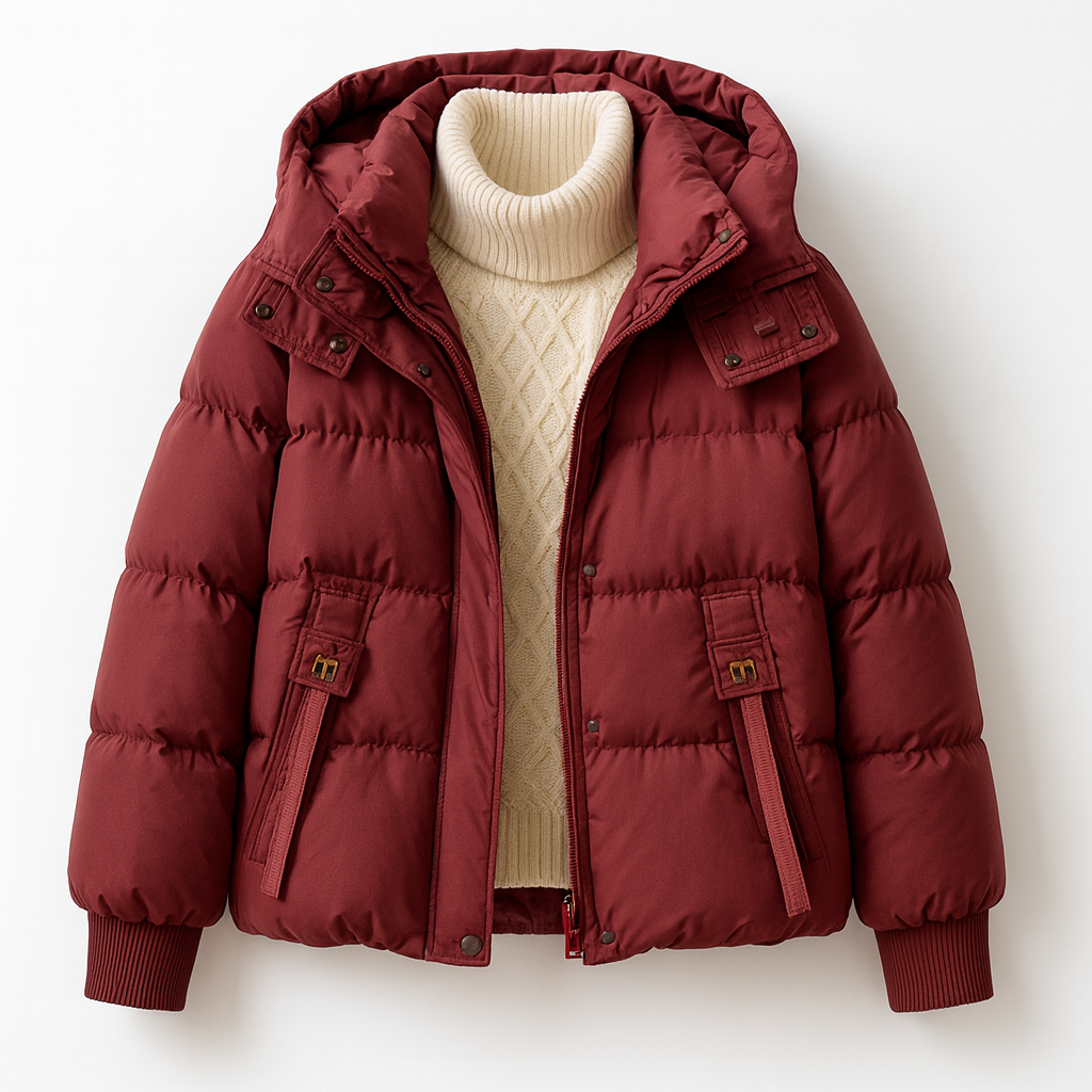 Gardiza | Stylische Damen-Pufferjacke mit Kapuze