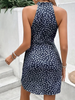 Bleu | Neckholder-Krawatten Sommerkleid