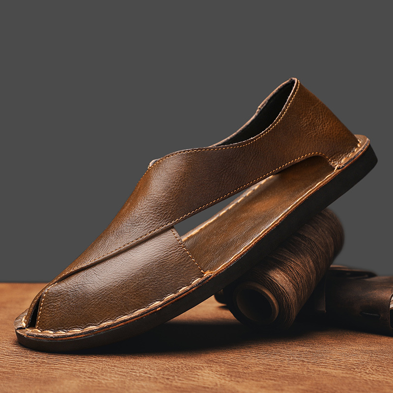 Mario | Premium Ledersandalen Für Herren – Olivia Moreau