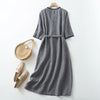 Adelly | Feminines Kleid aus Naturleinen