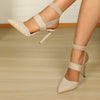 Shense | Stilettos mit elastischem Riemen