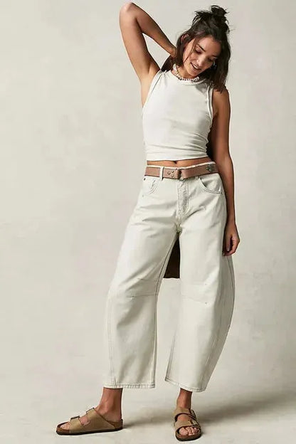 Clarise | Weite Damenjeans im Winterstil