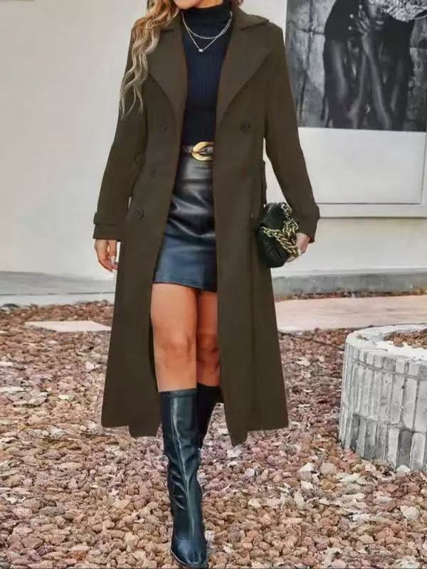 Clara | Langer Zweireihermantel