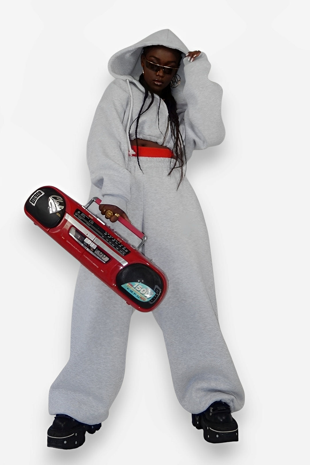 Elycia | Modisches zweiteiliges Set mit kurzem Pullover und Jogginghose