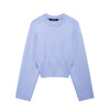 Greta | Moderner Damenpullover - S / Blau