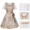 Beiges Oktoberfest-Dirndl für Damen